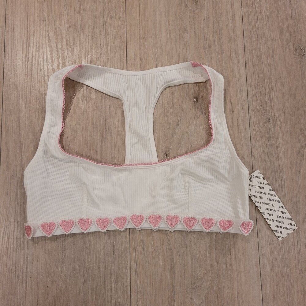 NWT URBAN OUTFITTERS | Out From Under Bralette Hearts | Sz. M